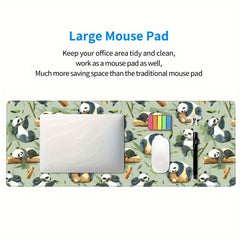 Panda Desk Mat Non Slip Mousepad
