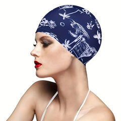 Vibrant Print Swim Cap for Enhanced Swim Experience