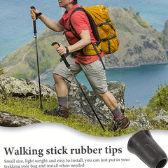 5pcs Trekking Pole Foot Covers Tip Protectors Pads Non Slip Accessories