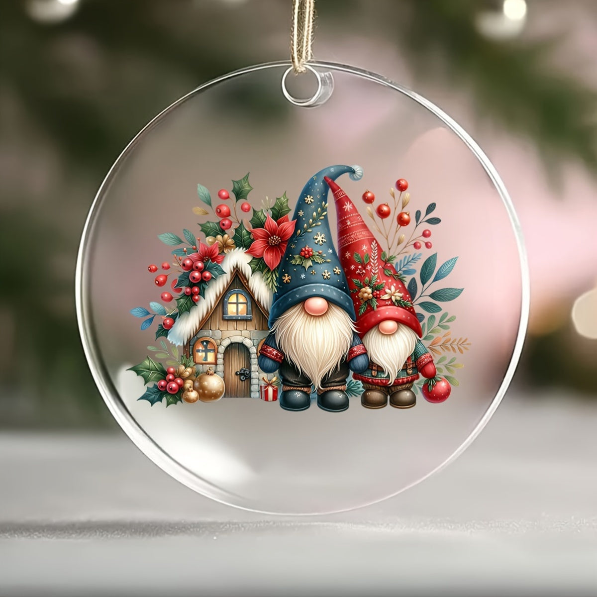 12pcs Santa Dwarf Waterproof Stickers for Mugs Glassware Laptop