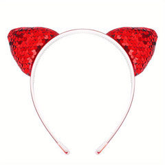 Gradient Holographic Cat Ears Headband
