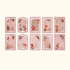 20pcs Flower Fairy Lace Writing Paper Forest Elf Series Retro Decorations