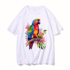 Creative Parrot Painting Iron On Heat Transfer Sticker