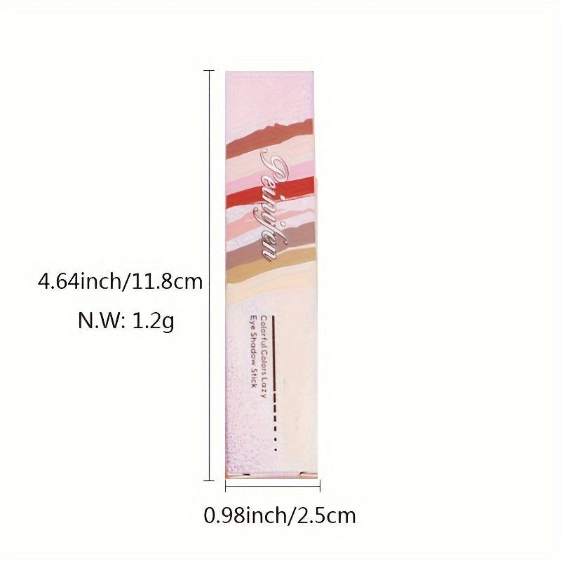 Two Tone Eyeshadow Stick Eye Brightening Pearly & Glitter Brown Golden Tone