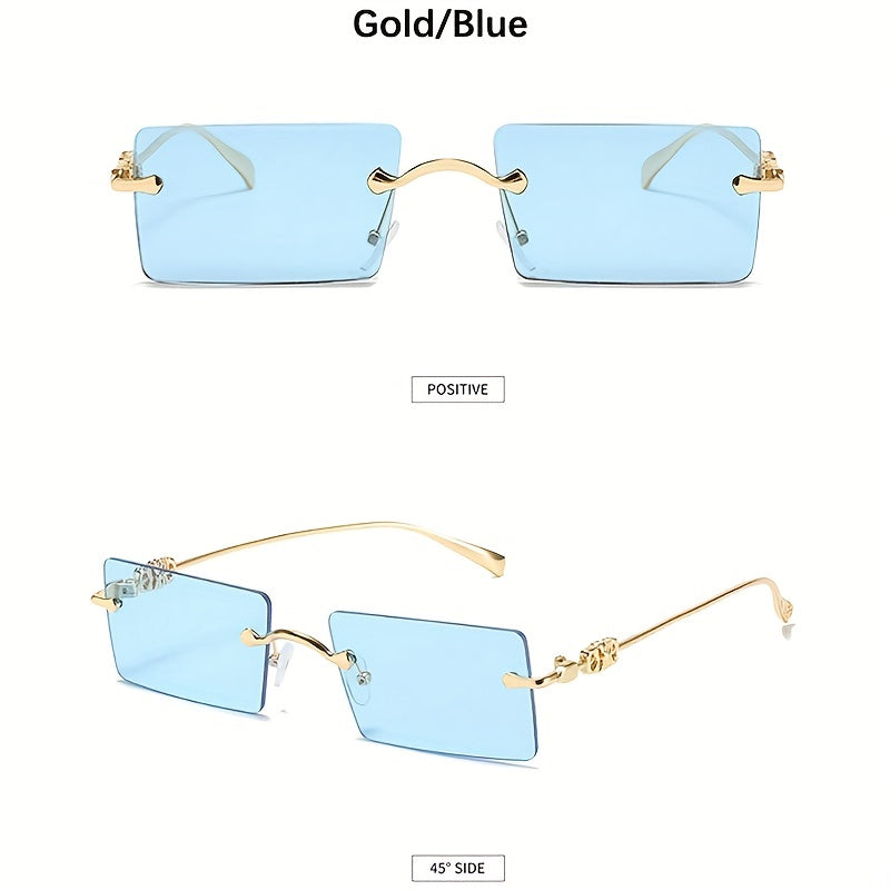 Metal Rimless Sunglasses