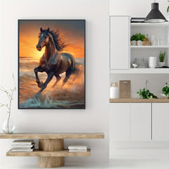 Horse Pattern Canvas Painting Poster Print Home Wall Art Decoration