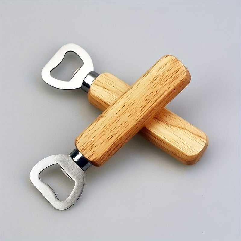5pcs Portable Wooden Handle Beer Soda Bottle Opener Bar Accessories