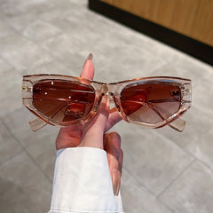 Cat Eye Sunglasses Mod Metal Decor Sports Glasses Casual Outdoor Eyewear UV400