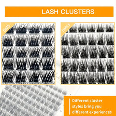 D Curl Volume Cluster Lashes DIY at Home 8-16 Mix