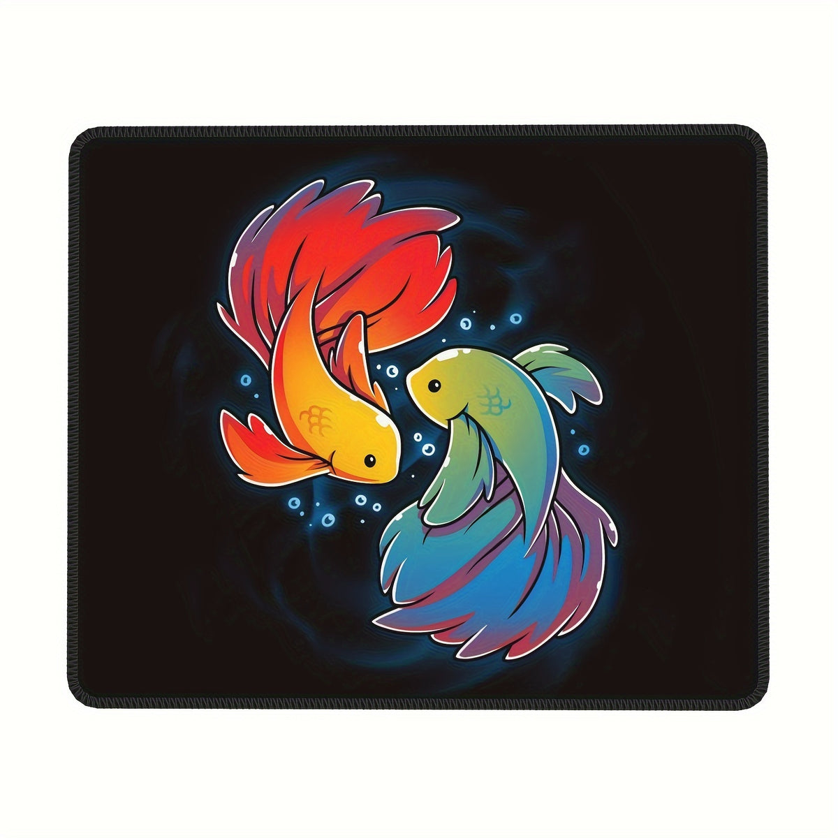 Fish Love Pattern Rectangular Mousepad 20x24cm