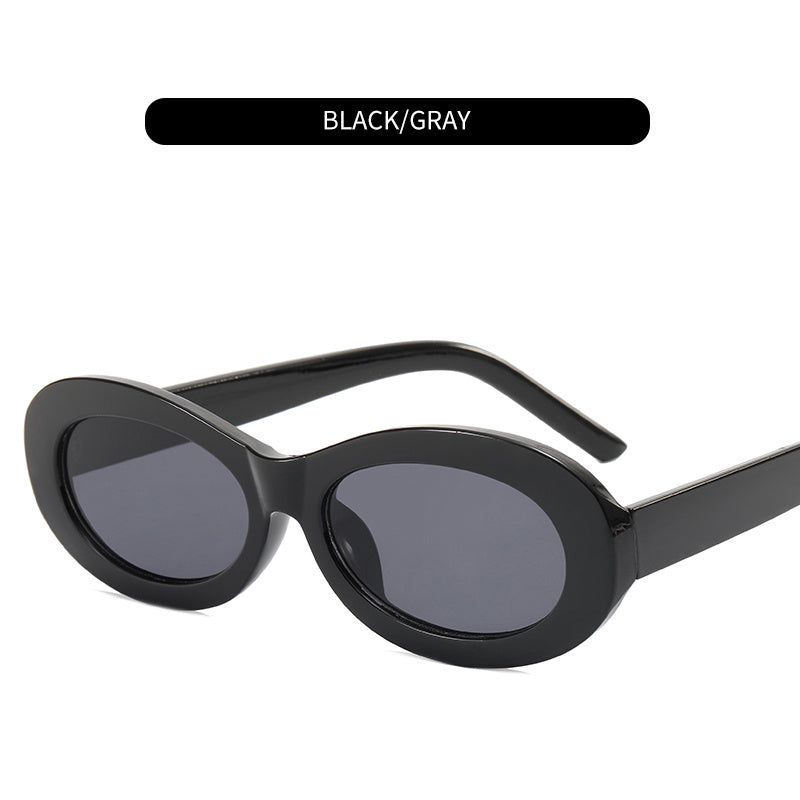 Unisex Oval Sunglasses Rapper Vintage UV Protection