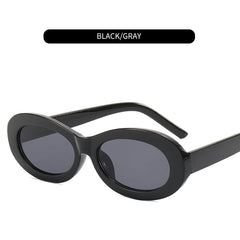 Unisex Oval Sunglasses Rapper Vintage UV Protection