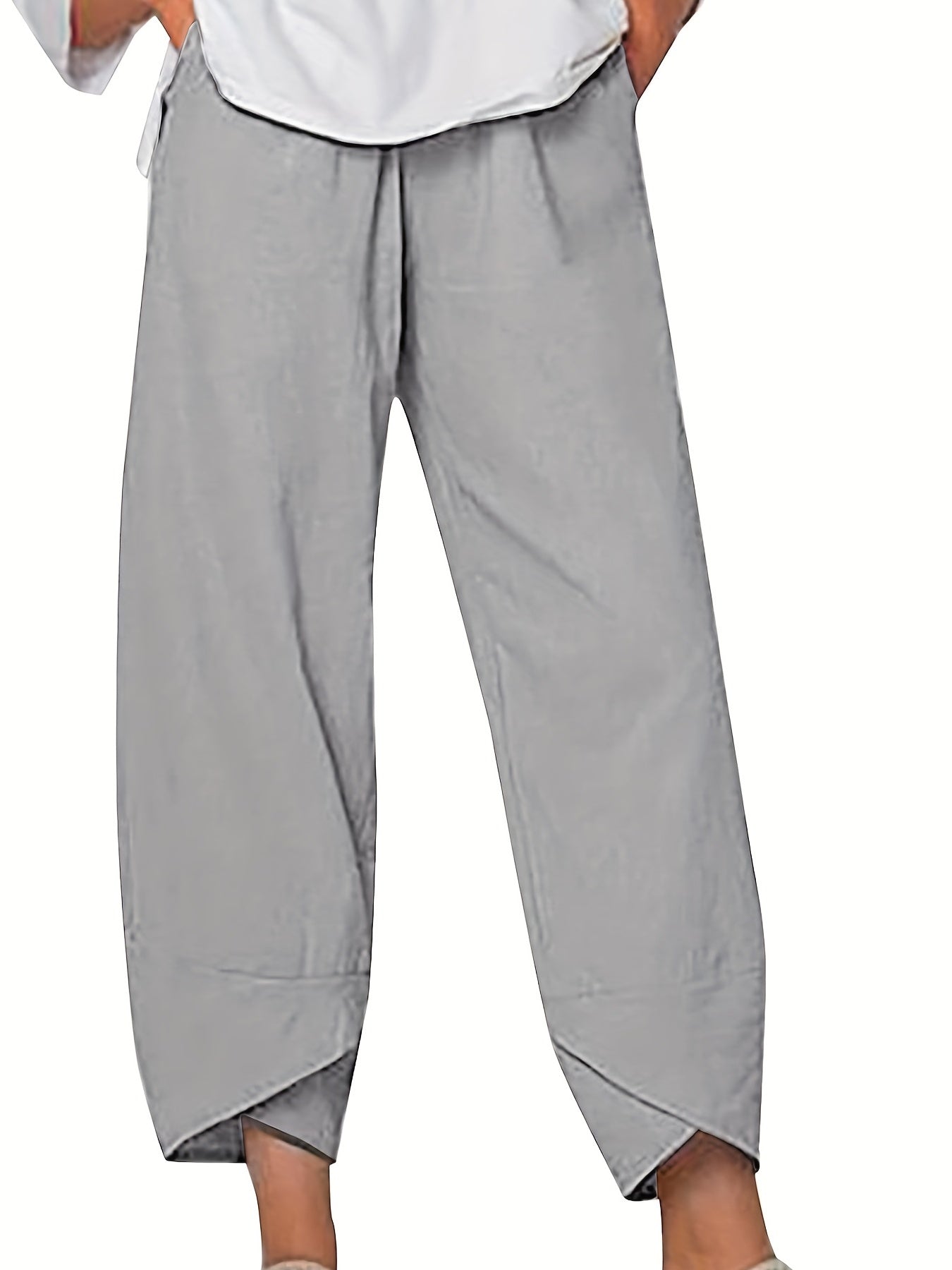 Women's Plus Breathable Wide Leg Pants