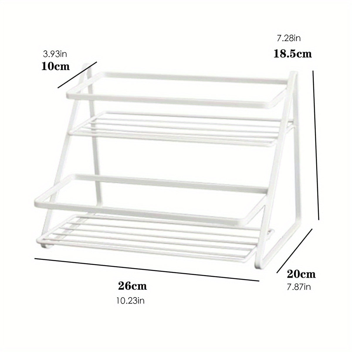 1pc Kitchen Seasoning Storage Rack Iron Art Countertop Storage Rack