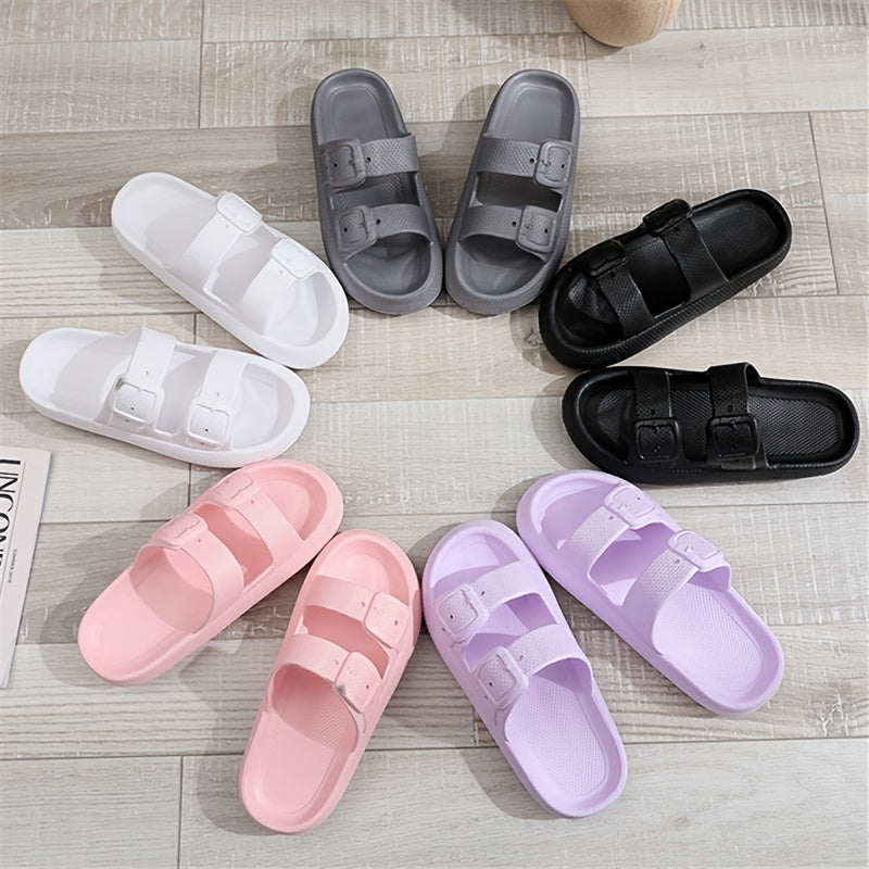 Platform Non-slip Slippers for Women - Indoor & Outdoor Open Toe Slides