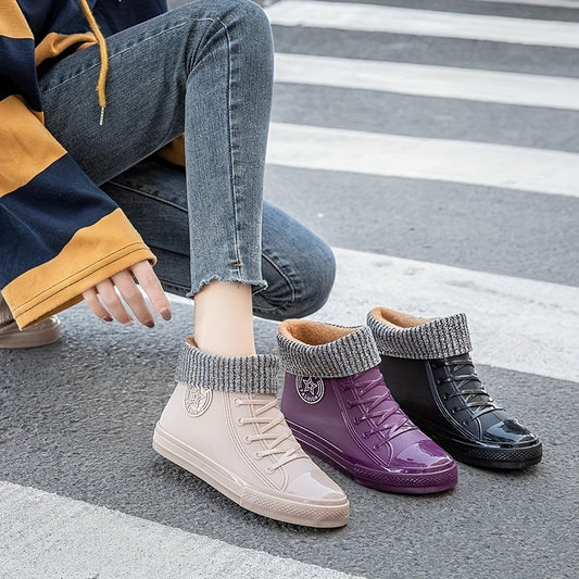 Women's Waterproof PVC Rain Boots Non slip Wear Resistance