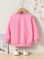 Christmas Cartoon Print Kids Sports Sweatshirt Top