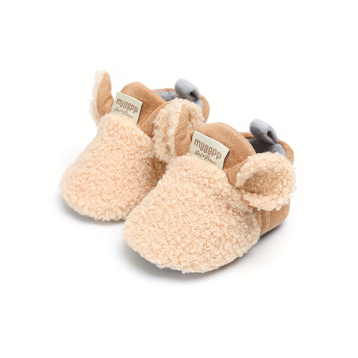 MYGGPP Cartoon Warm Boots for Baby Boys Plus Fleece Indoor Outdoor Walking