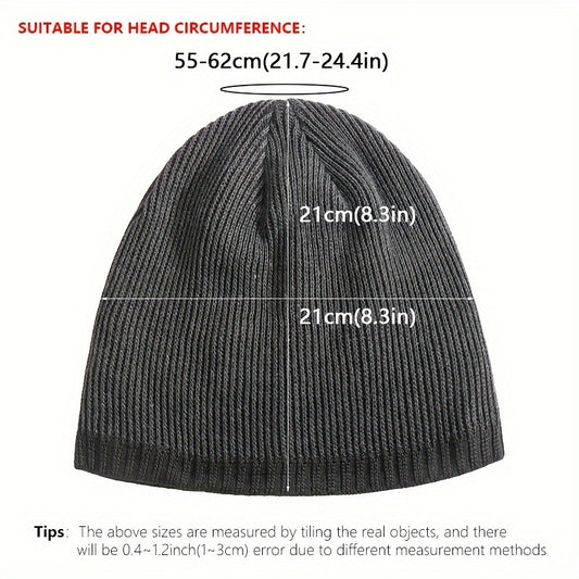 Men's Knitted Hat Outdoor Warm Beanie Hat
