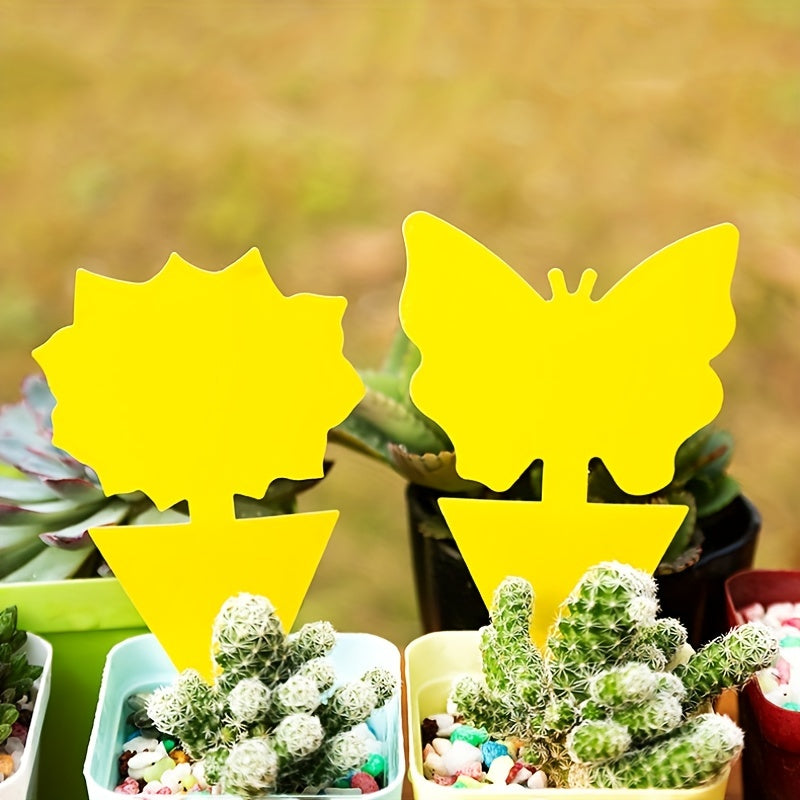 10pcs Armyworm Board Double Sided Yellow Insect Butterfly Flower Armyworm Board