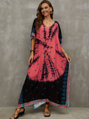  Tie Dye Boho Cover Up Dress