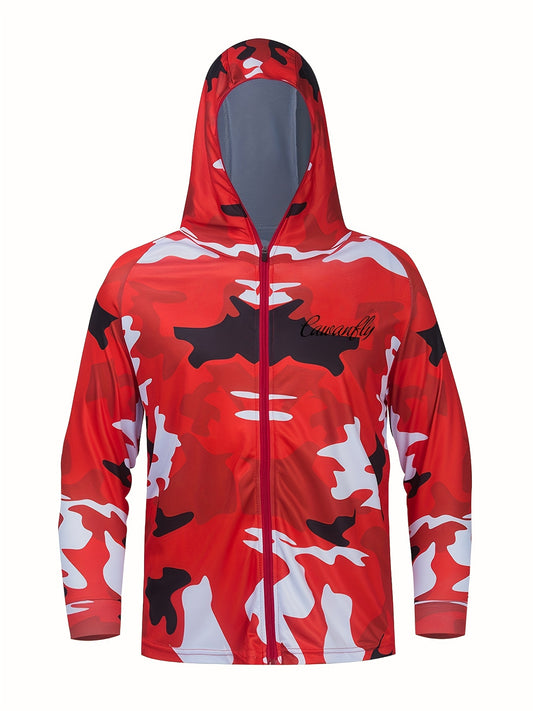Men's Zipper Hoodie Anti UV Sunscreen Fishing Jacket