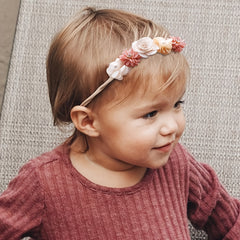 Baby Girl Flower Headbands Soft Stretchy Nylon Hairbands For Newborn Toddler
