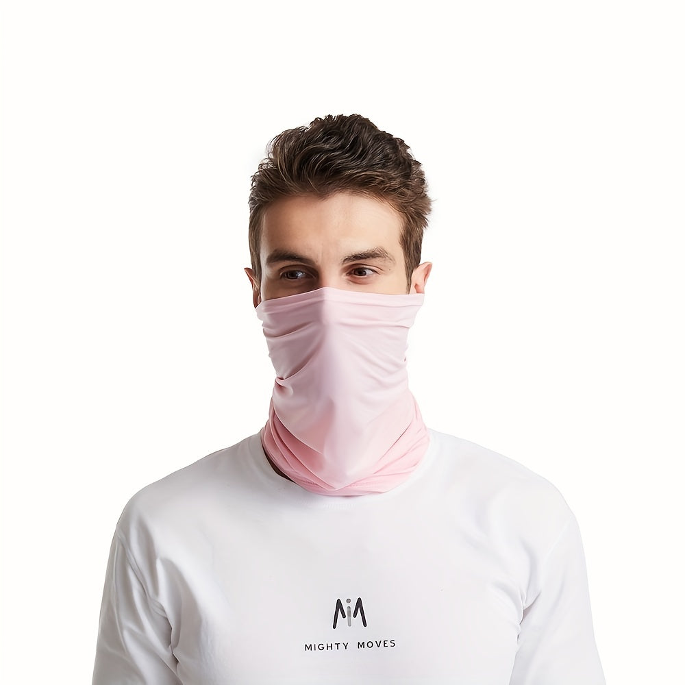 Elastic Breathable Neck Gaiter Tube Men Scarf Half Face Cover Bandana Headwear