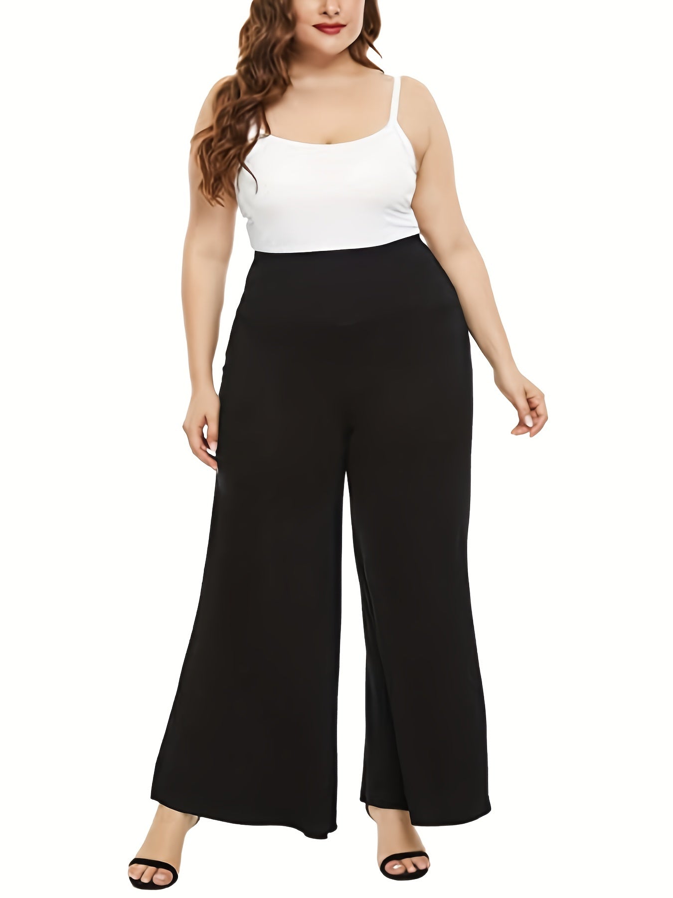  High Rise Wide Leg Pants