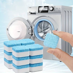 12pcs Washing Machine Cleaner Triple Stain Removal Effervescent Tablets