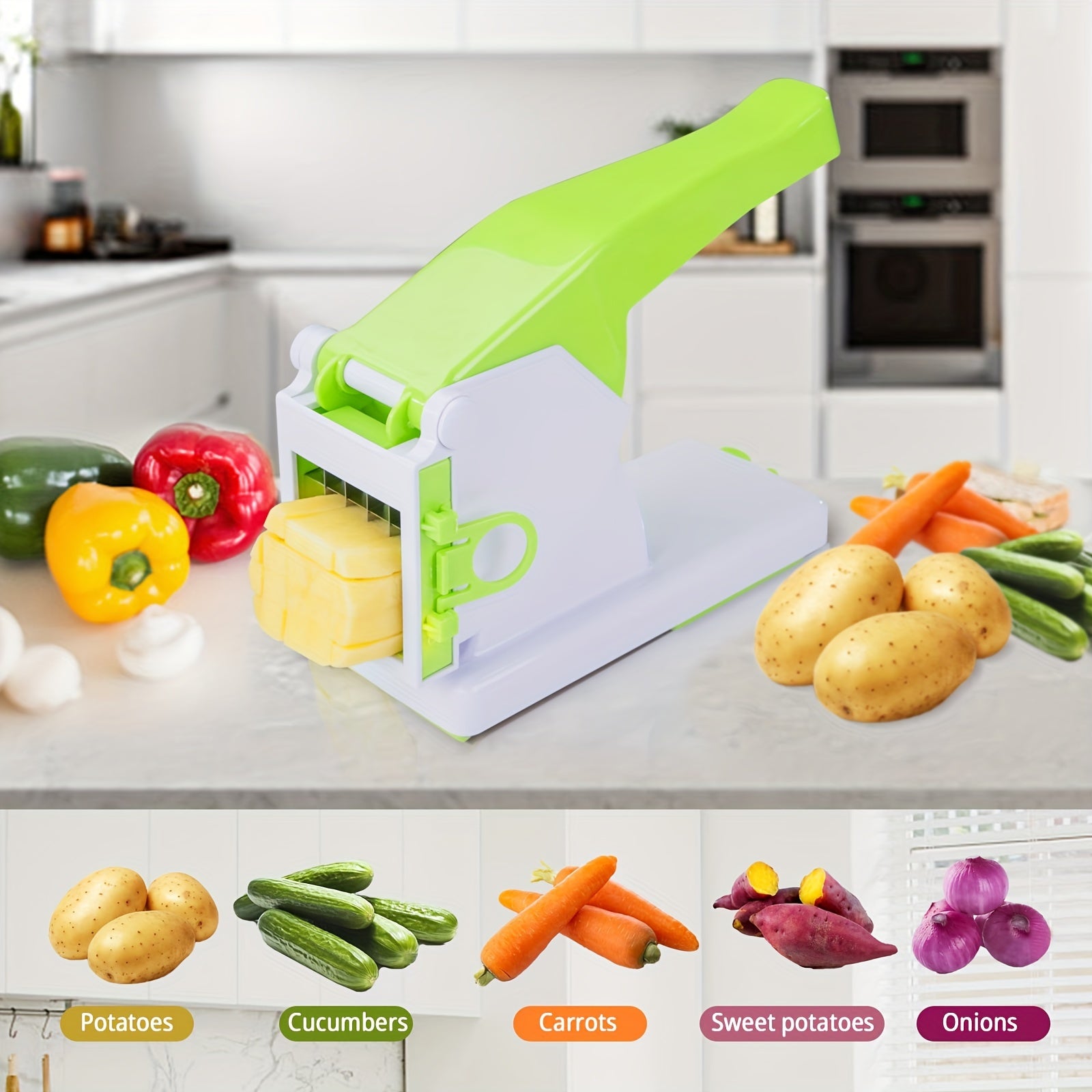 Manual French Fry Cutter & Vegetable Chopper