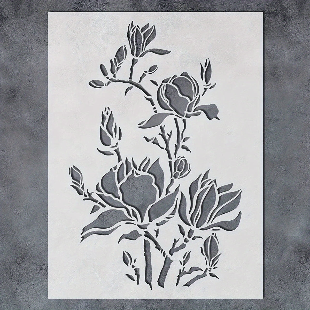 Large Magnolia Flowers Stencils - 30x40 in - Reusable DIY Art and Craft