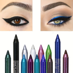 High Pigmented Metallic Eyeliner Stick, Long Lasting Waterproof, Gothic Style