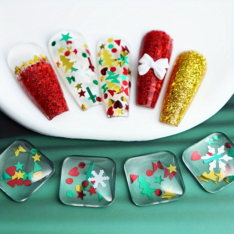 Festive Snowflake Sequin Sprinkles Mix
