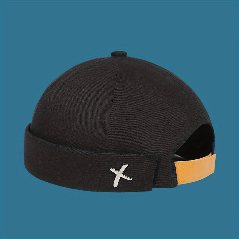 Men's Street Retro Iron Standard Beanie Hat