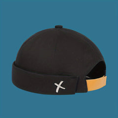 Men's Street Retro Iron Standard Beanie Hat