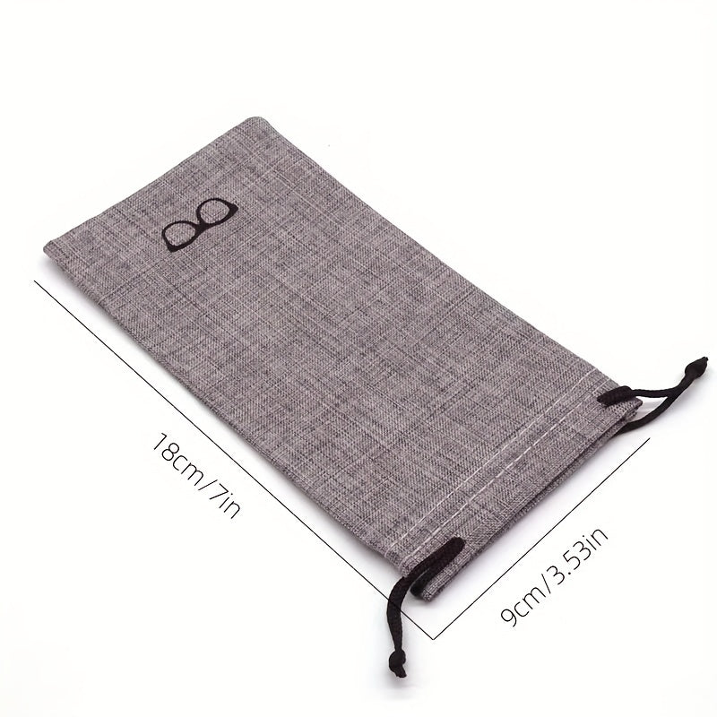Eyeglass Pouch Elastic Opening Portable Storage Bag Lightweight Glasses Pouch