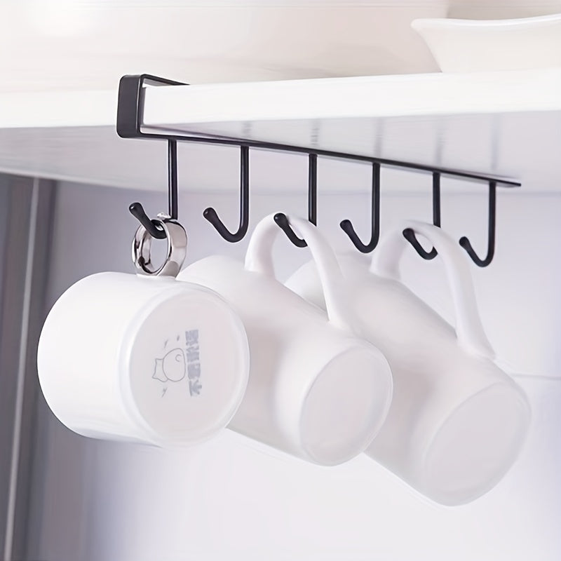 Bathroom Cabinet Storage Hangers Multifunctional Hook Rack Nail Cup Holder