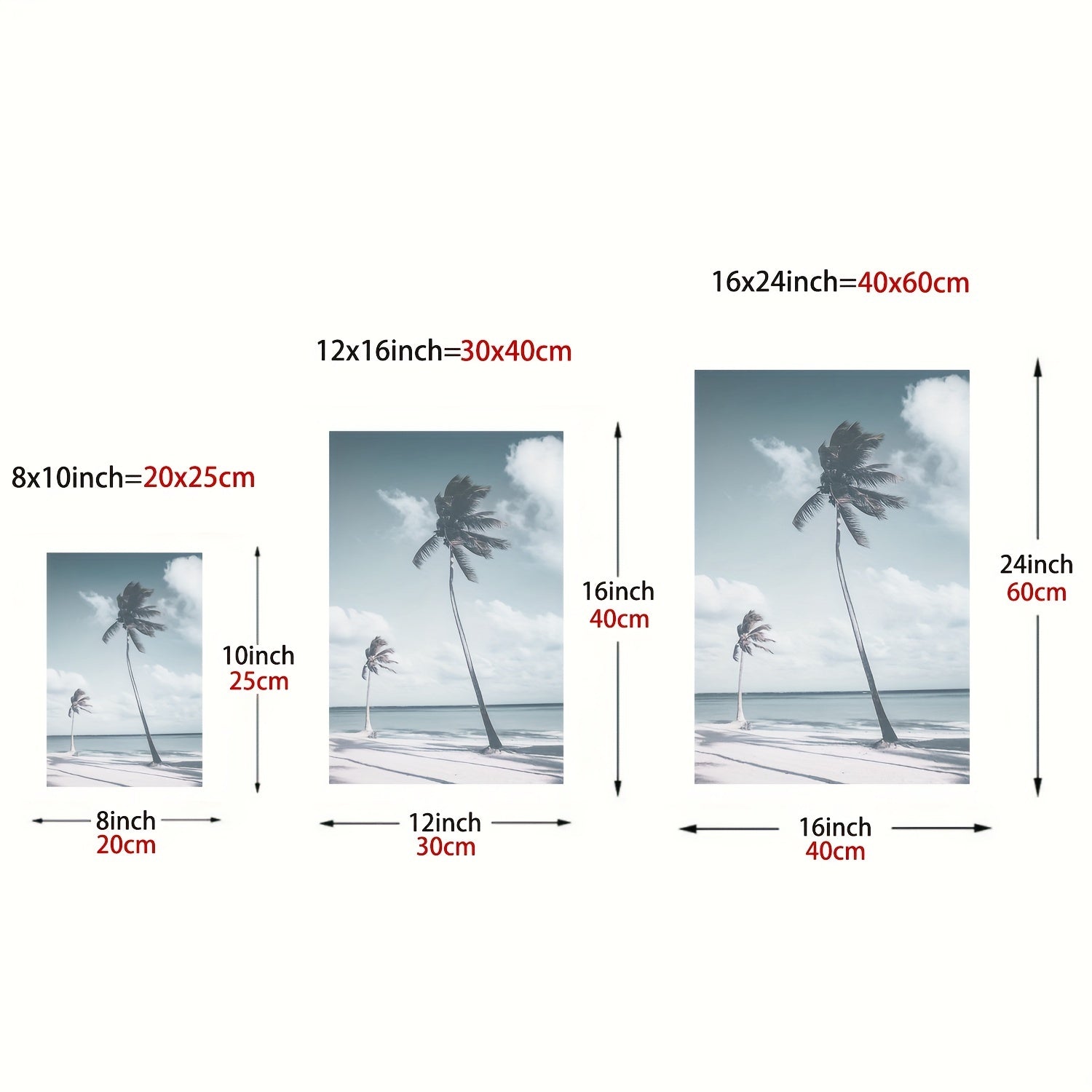 Tropical Coconut Palm Trees Wall Decor