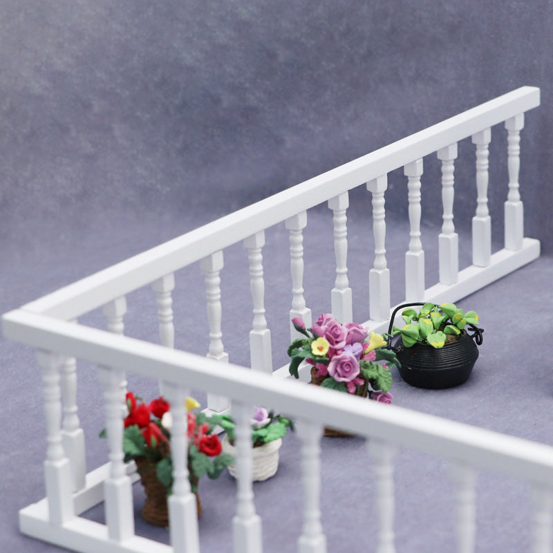 Wooden Picket Fence for Dollhouse DIY Decor