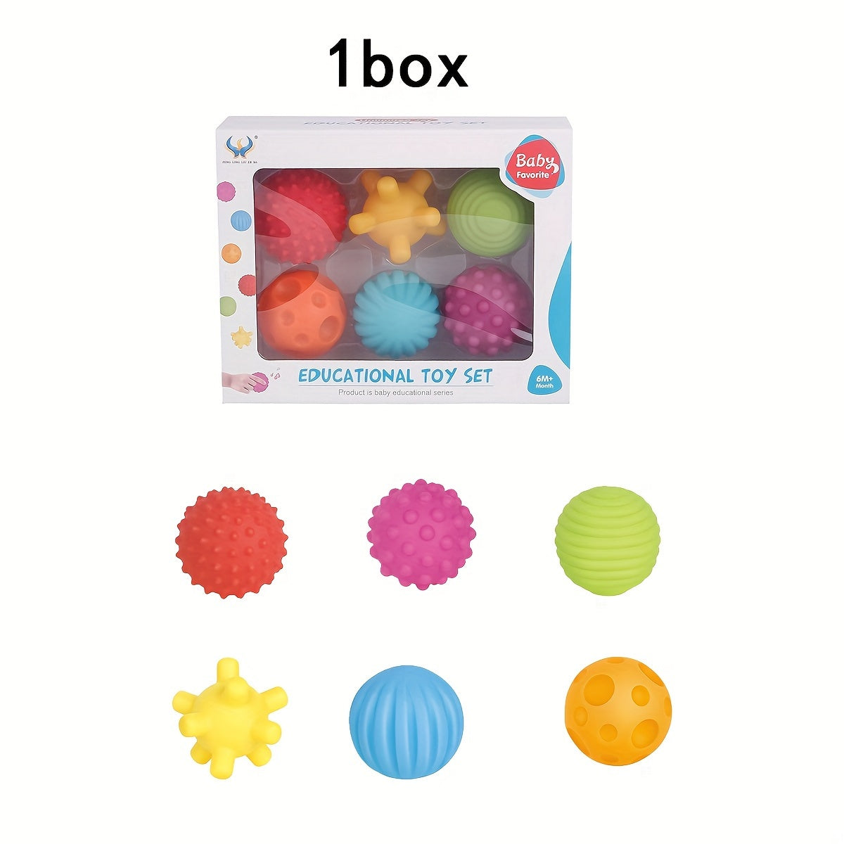 Textured PVC Baby Sensory Balls for 6 Months