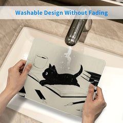 Funny Cat Mouse Pad Non Slip Rubber Base Animals Mouse Pad for Desk