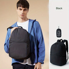Lightweight Solid Backpack Casual Rucksack Travel Storage Bag