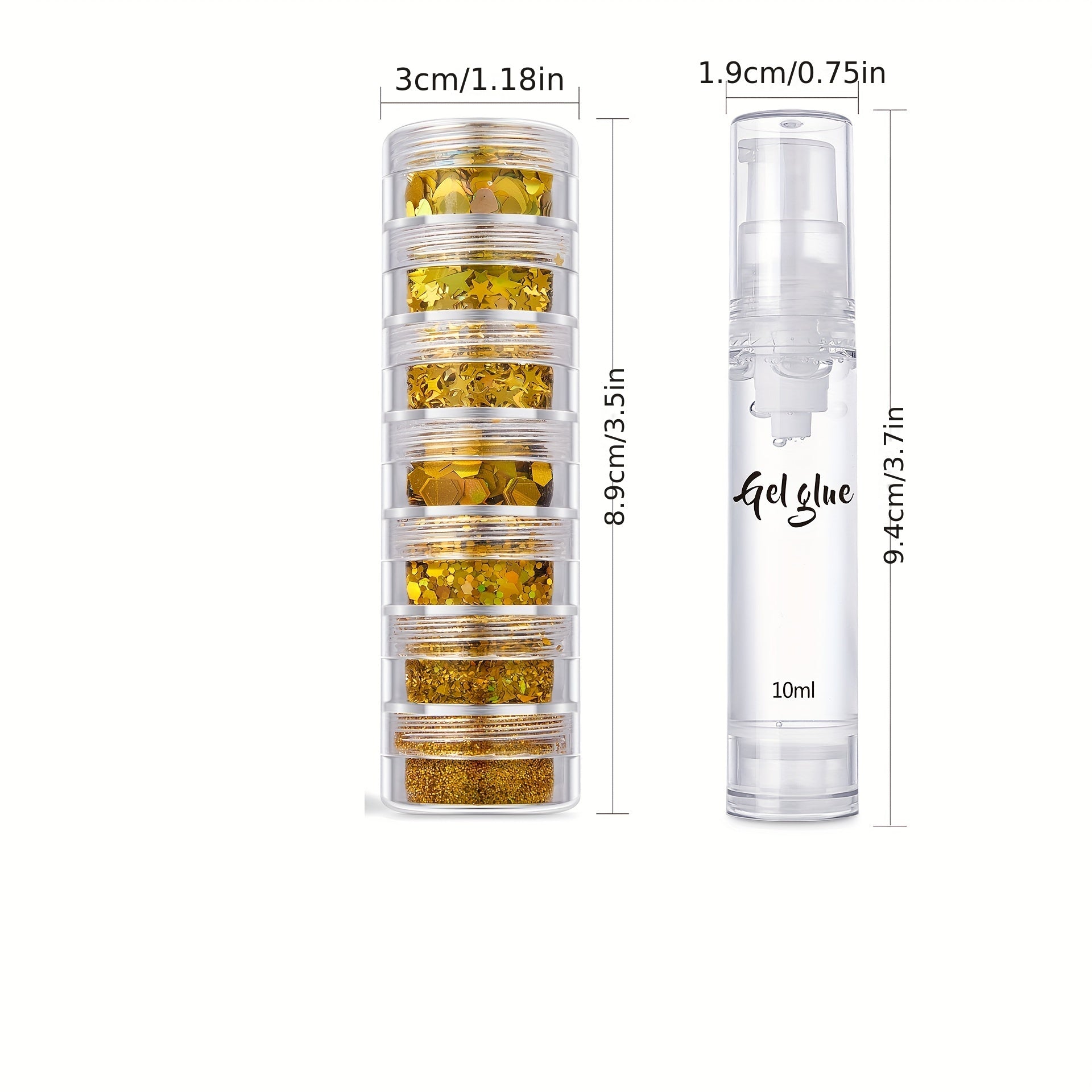 Glitter Powder & Gel for Face, Body, Hair - DIY Rave, Halloween, Slime