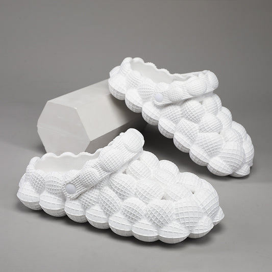 Men's Massage Bubble Slides Non-Slip Spa Slippers