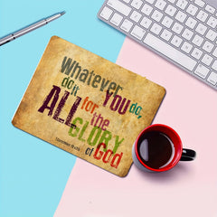 Christian Bible Verse Mouse Pad Glory Of God