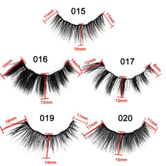 3 Pairs Magnetic Eyelash Set Long Natural Fluffy Curly Eyelashes