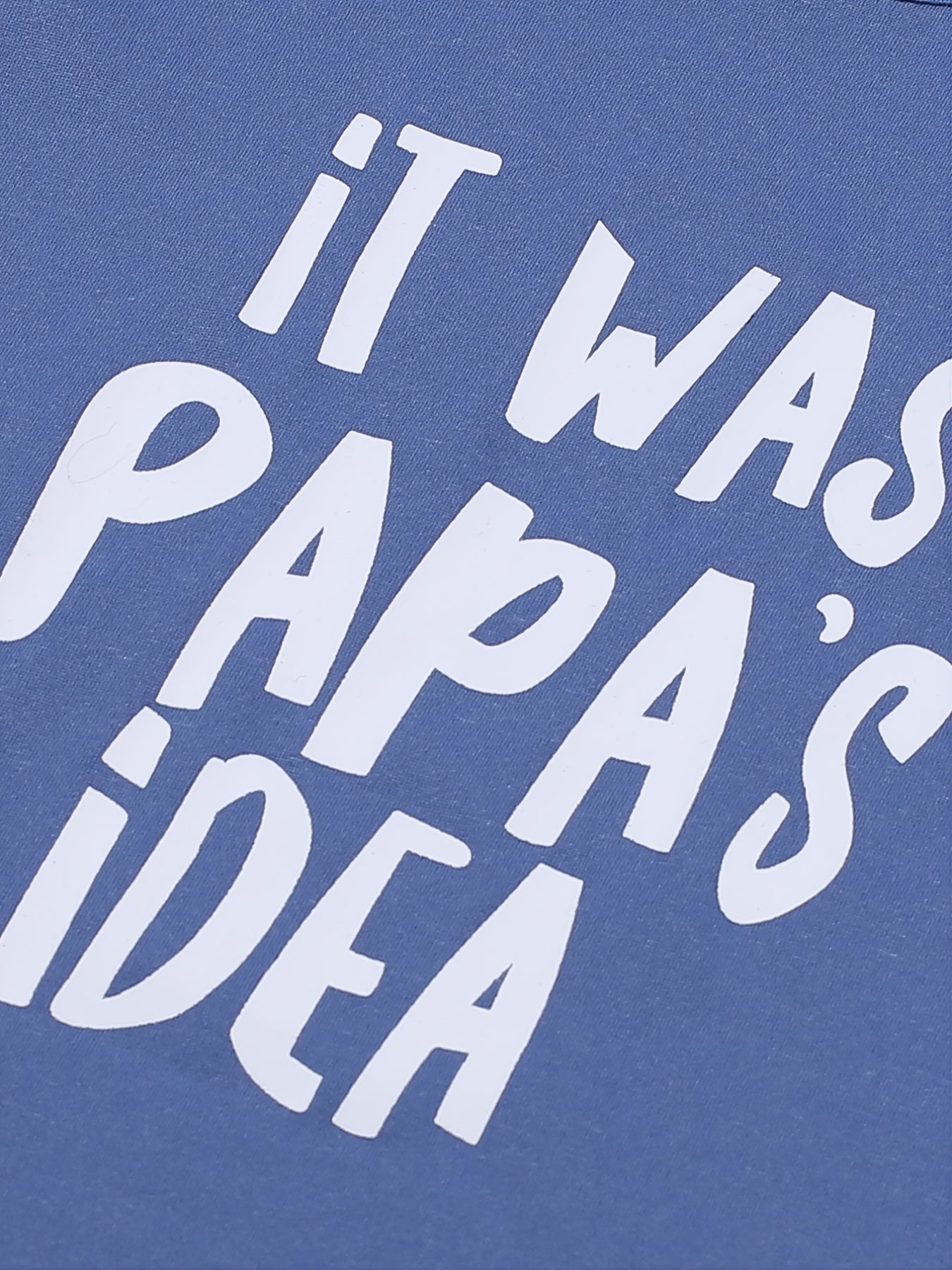 Boys Papa's Idea Outfit Shorts & T shirt Casual Summer Kids Clothes