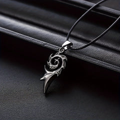 Stylish Flame Pendant Necklace Titanium Steel Perfect Gift