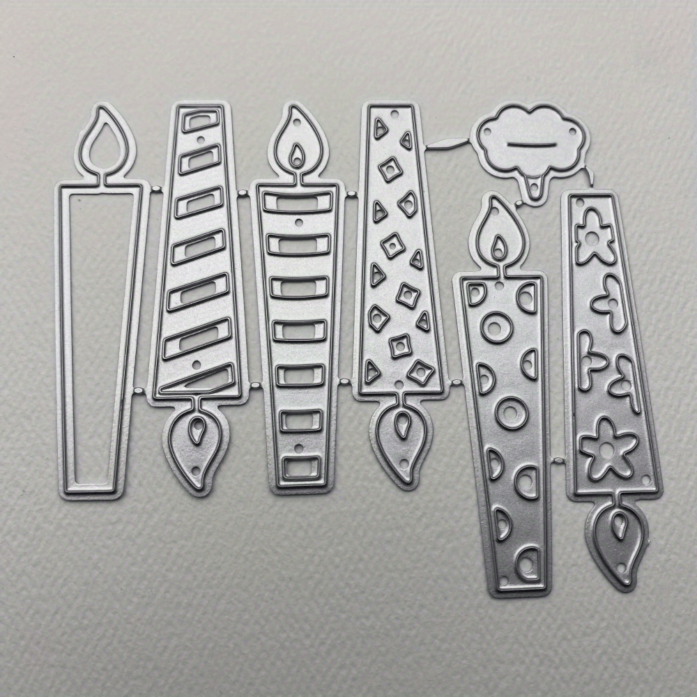 1pc Birthday Candle Metal Cutting Dies for DIY Card Making